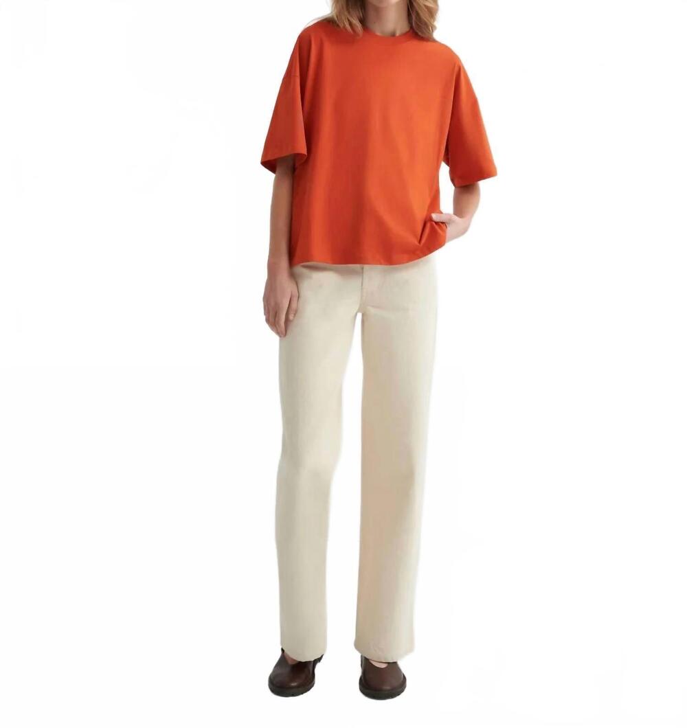 NEW KOWTOW oversized boxy tee in nasturtium